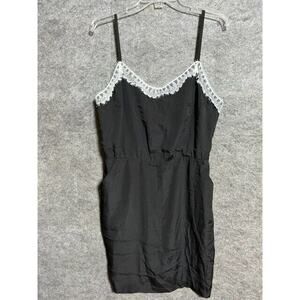 BCBG Generation Slip Dress 12 Dark Coquette Romantic Chic Mini Clubwear Y2K Hoco